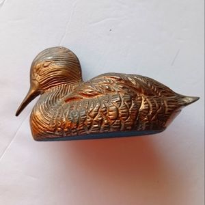 VINTAGE  Solid Brass Duck/Bird Paper Weight  Figurine